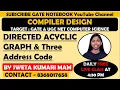 Compiler Design Directed Acyclic Graph DAG Three Address Code GATE UGC NET Sweta Kumari