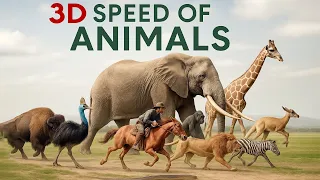 SPEED COMPARISON 3D Animals 