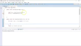 Core Algorithms - Linear Search Java