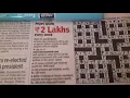 Toi crossword 0012 Solution