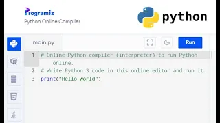 Using a Python Compiler - Online Python compiler