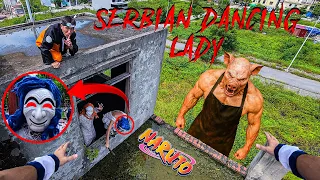 NARUTO ESCAPES THE SERBIAN DANCING LADY IN REAL LIFE 96.0 | Horror Parkour Pov Short | 3Run