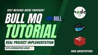 BullMQ Tutorial in Node js Step-by-Step with Redis Docker Real Project Microservice Usage