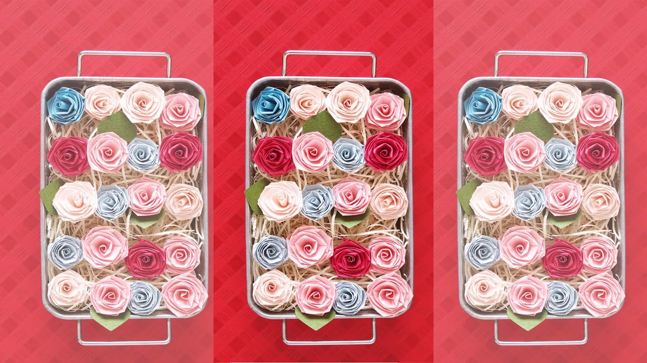 紙をくるくると巻き付けて作るペーパークイリングのアイデア