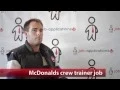 McDonalds Crew Trainer Job