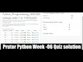 AKTU Python Prutor quizzes answers of week 6 Python prutor quiz answers Python quiz solution 360