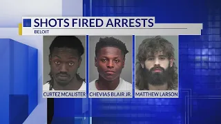 Beloit police arrest three suspects in separate shootings