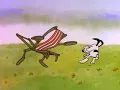 Snoopy Fights a Lawn Chair