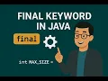 final Keyword in java