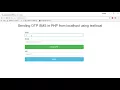 Sending OTP SMS in PHP from localhost using textlocal