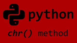 Python build-in chr method