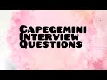 Capgemini java experienced Interview questions