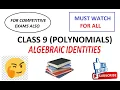 Maths NCERT Class 9 Polynomials Algebraic Identities PART-5