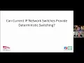 Carl Ostrom membahas tentang Deterministic Video Switching dalam Jaringan IP