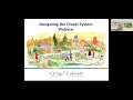 Navigating the Grants System Webinar