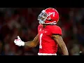 Fastest WR in College Football Alabama WR Jameson Williams 2021 Highlights