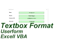 Textbox Format Excell VBA
