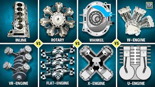 Learn about every Engine Layout in just one V-W-X-U-H Engines