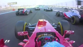 Alonso S Lightning First Lap 2012 Abu Dhabi Grand Prix 