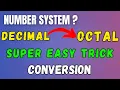 Decimal to octal conversion in hindi