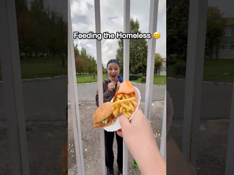 Feeding the homeless 😂. #usa
