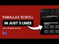 Parallax scrolling in just 3 lines of code