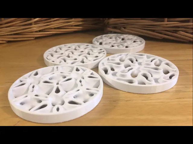 Four Minimal Surface Coasters video thumbnail