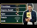JavaScript Promise Async Await Fetch XHR JavaScript tutorial 012 in Hindi