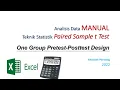 Download Lagu Analisis Data Secara Manual pada Penelitian Eksperimen Pretest-Postest One Group