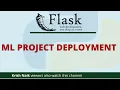Flask Tutorial - How to make websites with flask Machine Learning Deployment
