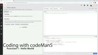 Archived Codewars 8 kyu Function 1 - Hello World JavaScript