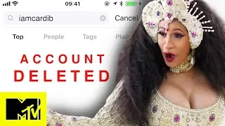 cardi b deletes her instagram account mtv news