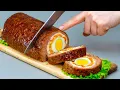 Lagu The star of the festive table! The best roulade made of minced meat