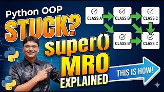 OOPs Part-11 Confused About super and MRO Watch This Python OOP MRO in Python