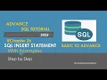 MS SQL Insert Statement Learn How to use Insert Statement in SQL How to add data in a SQL Table
