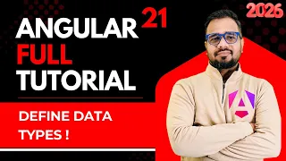 Angular 21 Tutorial in Hindi TypeScript Data Types