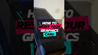 Do this to reset your graphics card if your display does not come on
