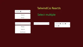 Creating a Multi-Select Dropdown with Tailwind CSS ReactJS Step-by-Step Guide