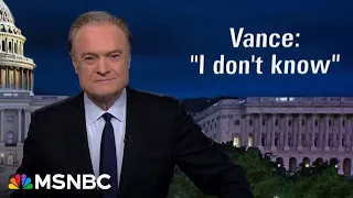 Lawrence Did Trump czar Tom Homan take 50 000 from the FBI JD Vance s answer is I don t know
