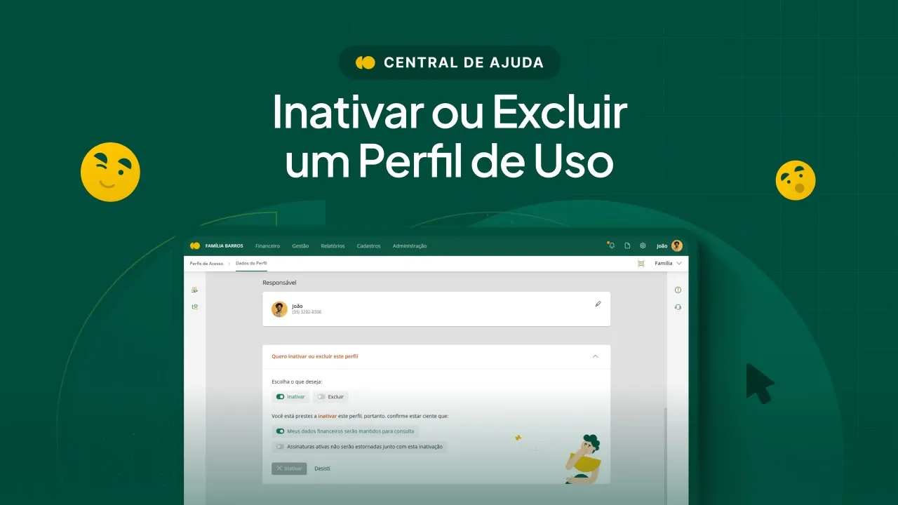 Inativar ou excluir um perfil de uso