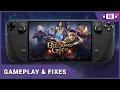 Baldur s Gate 3 Early Access - Steam Deck Gameplay and Fixes