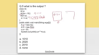 Java Constructors with MCQs