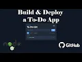 Build Deploy a To-Do App with Codex HTML CSS JavaScript GitHub Pages