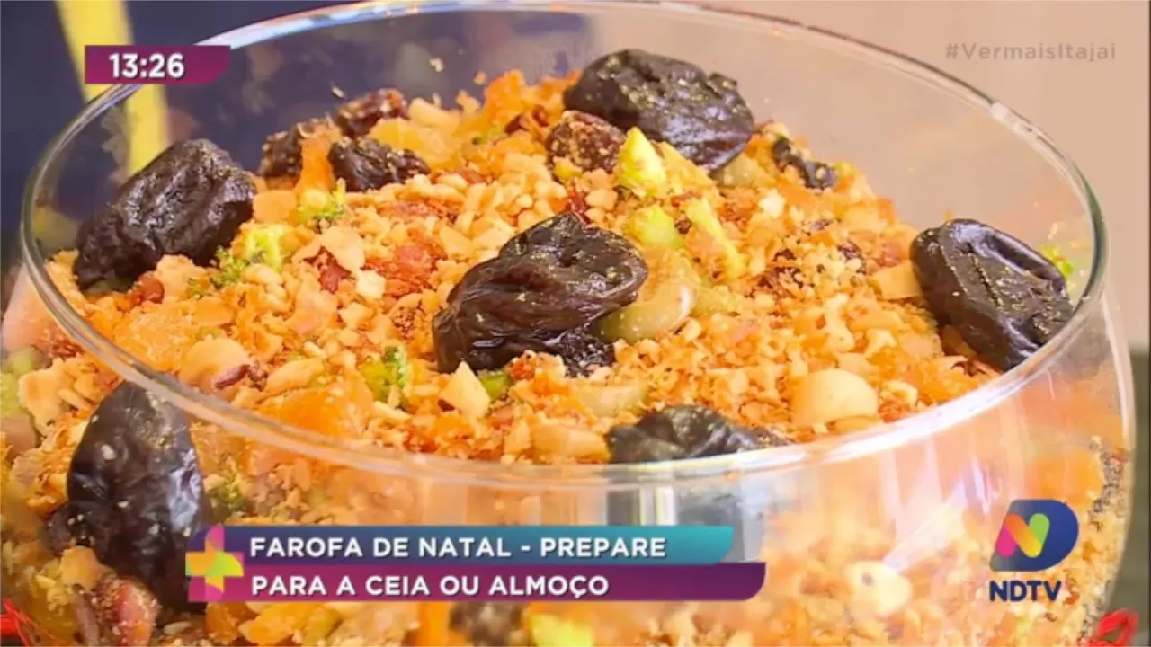 Farofa de Natal, prepare para a ceia ou almoço em família