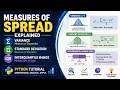 Measures of Spread Explained Variance Standard Deviation Interquartile Range
