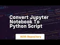 Convert jupyter notebook to python script