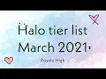 Halo tier list March 2021 RH