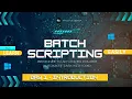 Batch Scripting Tutorial for Beginners Learn Windows Automation Like a Pro Introduction Basics