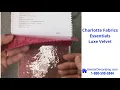 Charlotte Fabrics Essentials Luxe Velvet