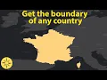 Download the boundary of any country